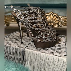 Beautiful all crystal Sergio Rossi heels.